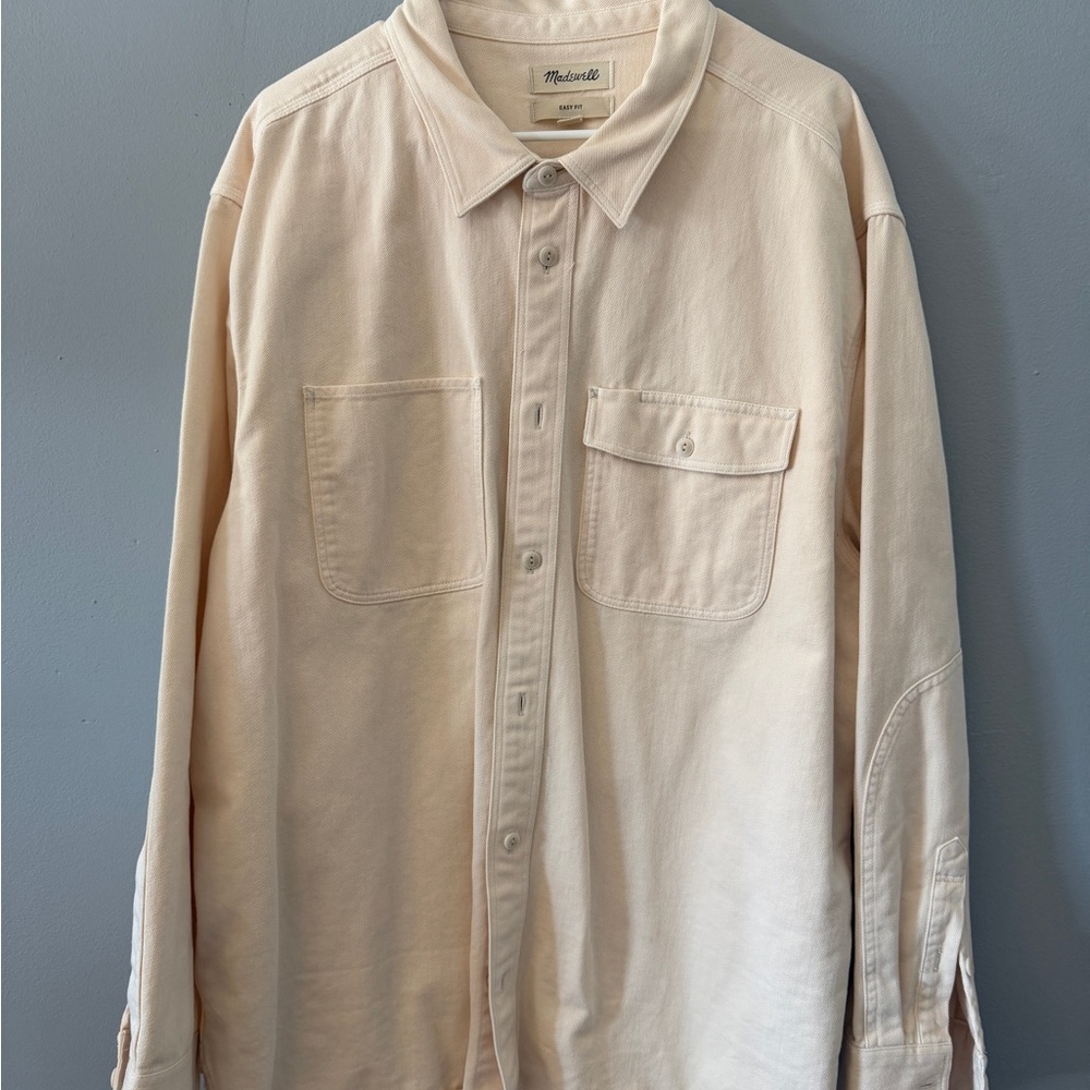 Madewell Beige Easy Fit Work Shirt